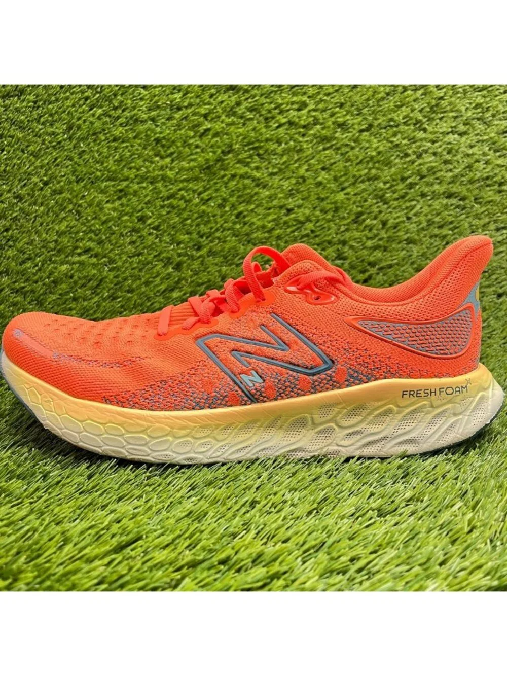 New Balance Fresh Foam X 1080V12 Mens Size 10 Orange Running Shoes Sneakers